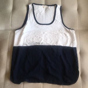 White and Blue Tank Top